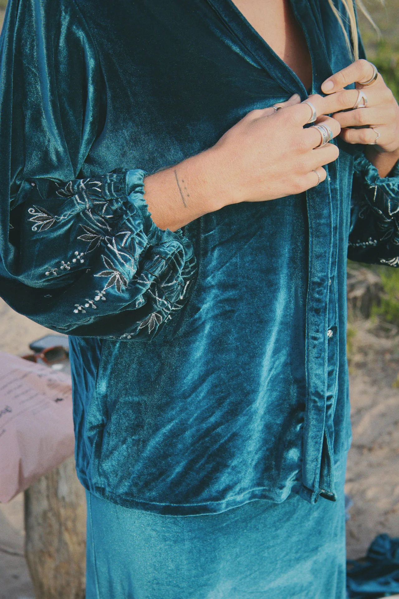 Hendrix Jacket - Teal - Image 3