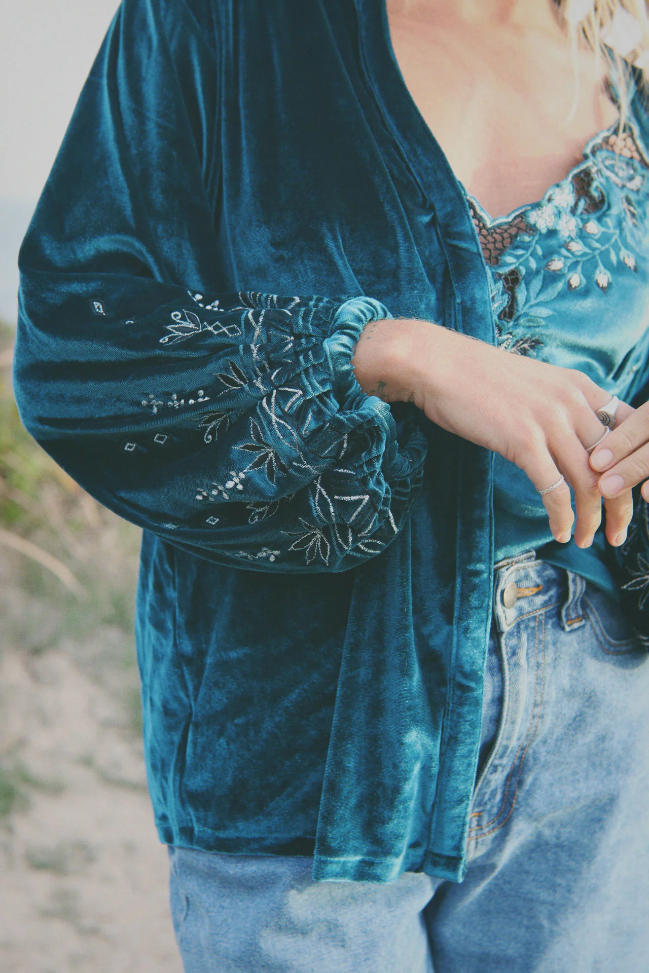 Hendrix Jacket - Teal - Image 7