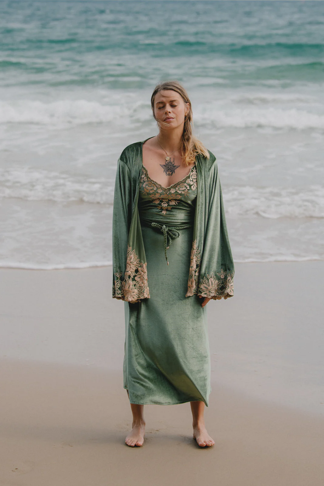 Hendrix Kimono Jacket - Moss - Image 3