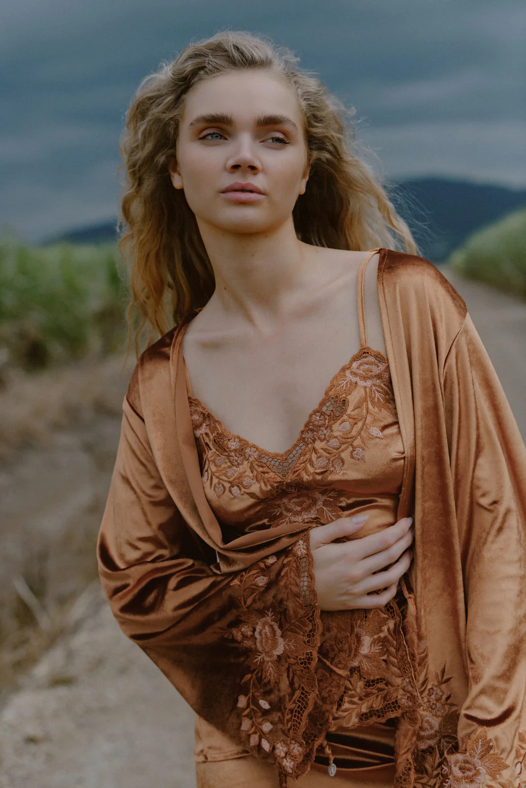 Hendrix Kimono Jacket - Bronze - Image 4