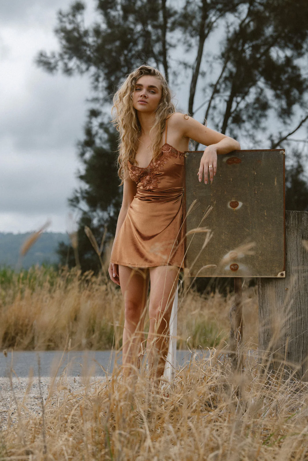 Hendrix Mini Dress - Bronze - Image 4