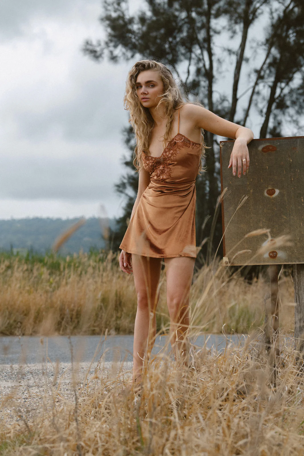 Hendrix Mini Dress - Bronze - Image 5
