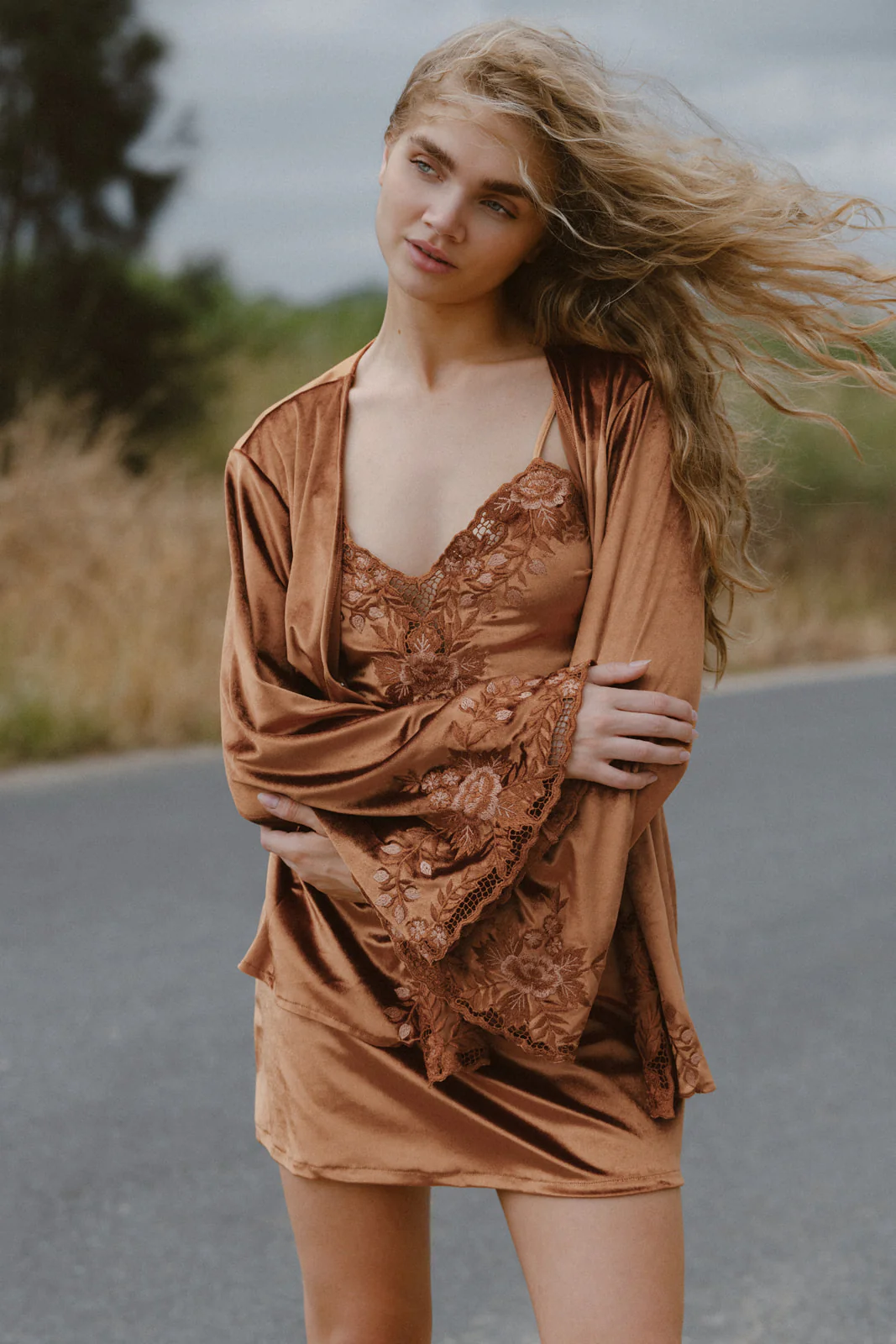Hendrix Mini Dress - Bronze - Image 6