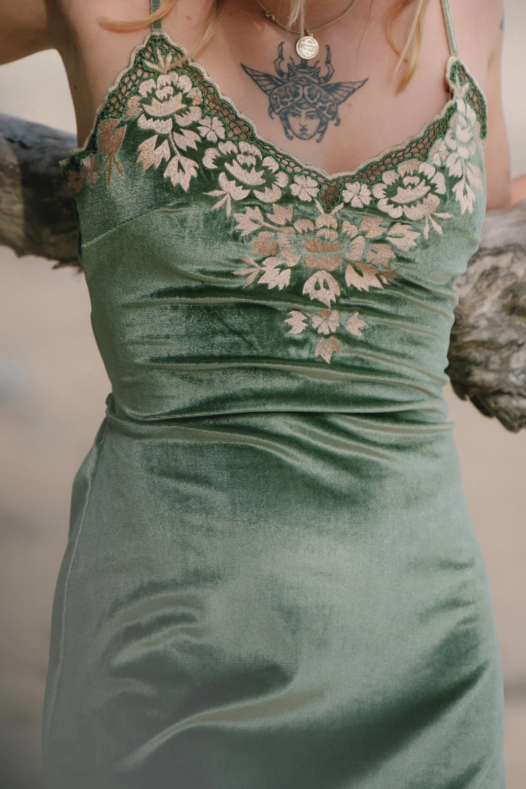 Hendrix Mini Dress - Moss - Image 11