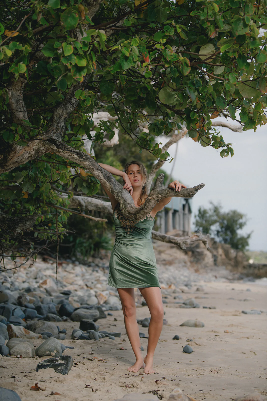 Hendrix Mini Dress - Moss - Image 12