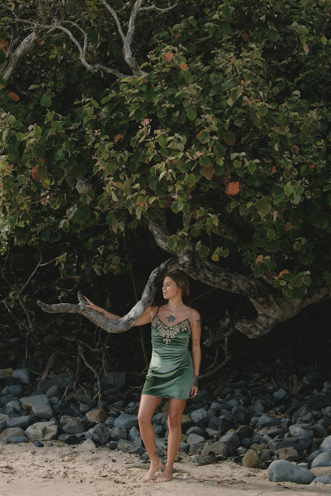 Hendrix Mini Dress - Moss - Image 15