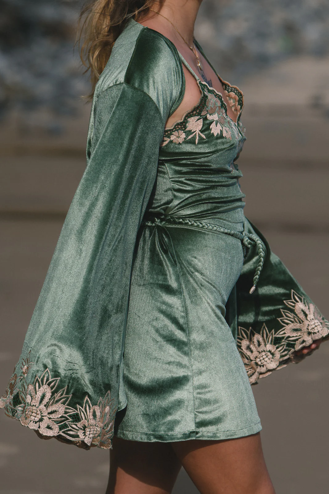 Hendrix Mini Dress - Moss - Image 7