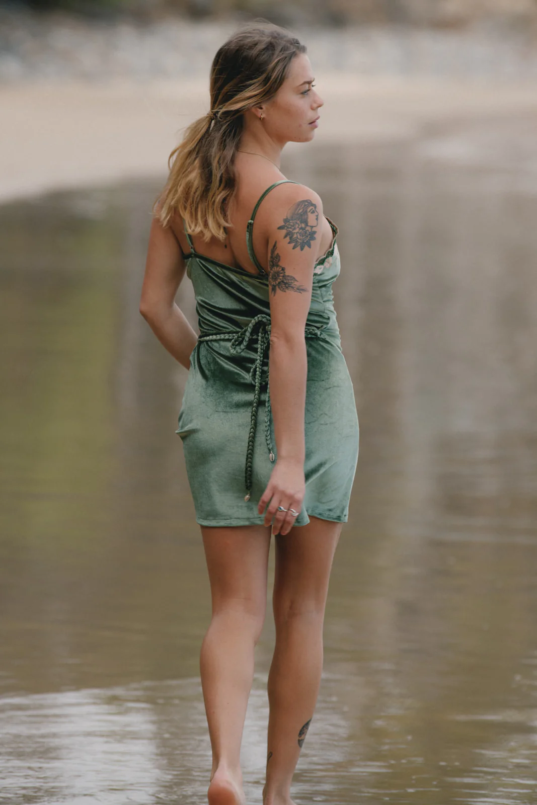 Hendrix Mini Dress - Moss - Image 9