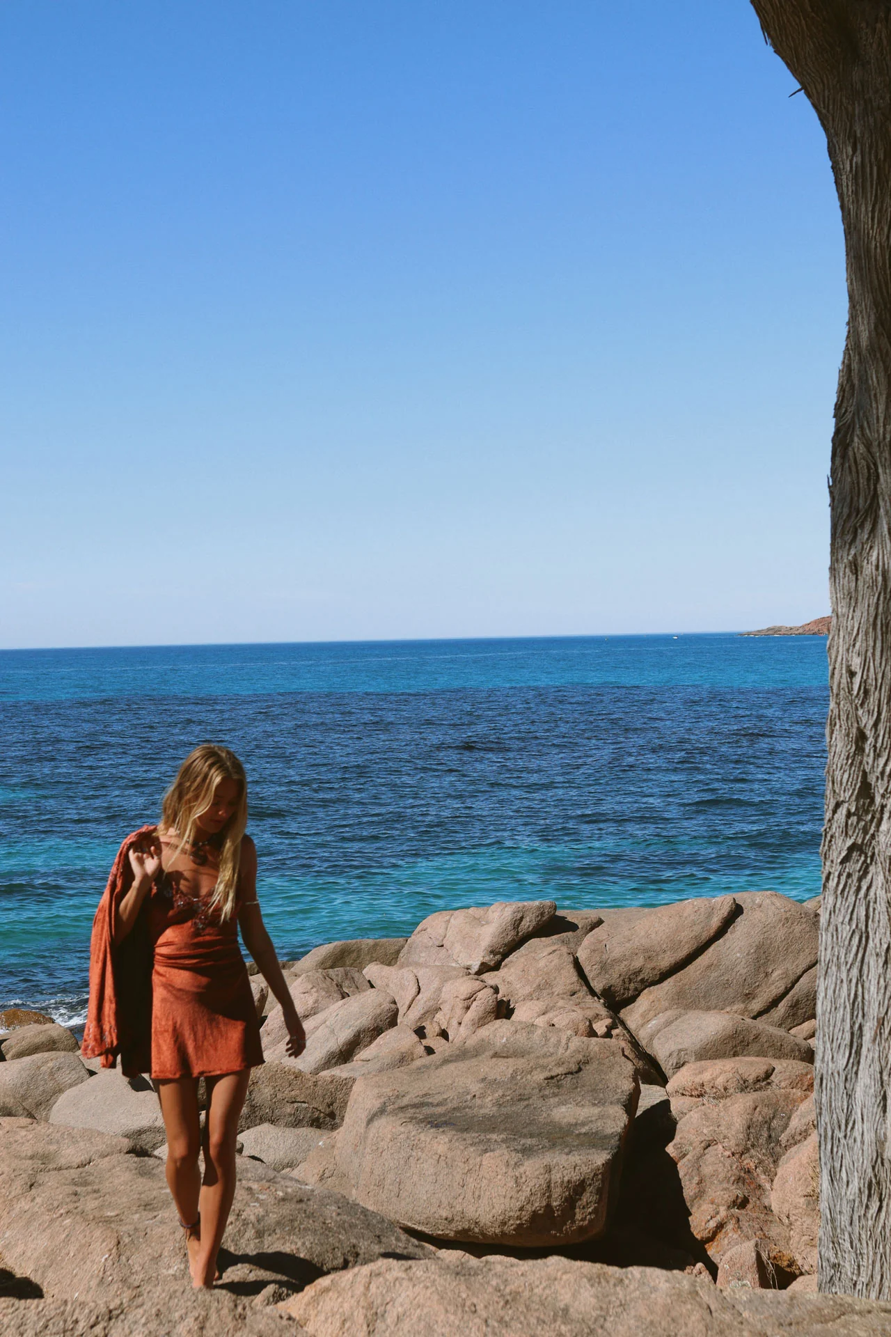 Hendrix Mini Dress - Rust - Image 4