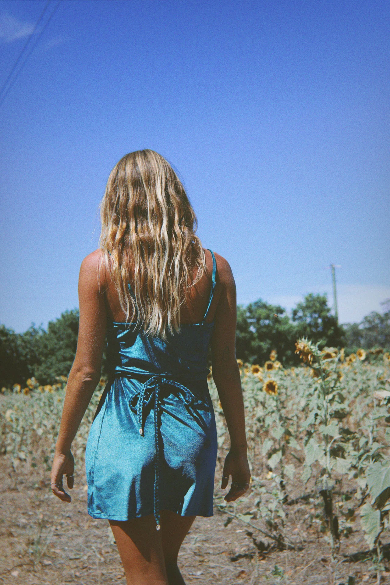 Hendrix Mini Dress - Teal - Image 3