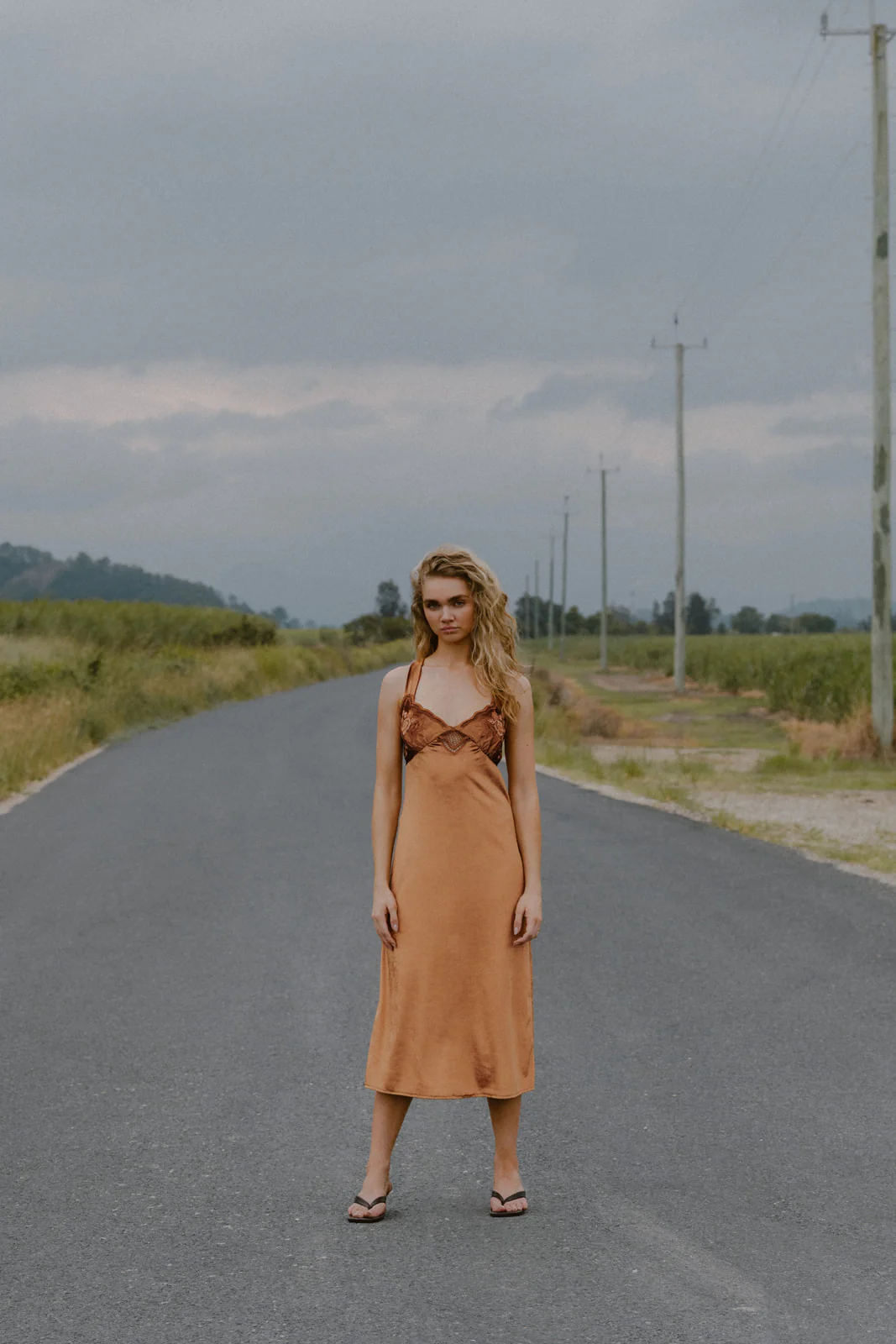 Stevie Midi Dress - Bronze - Image 3