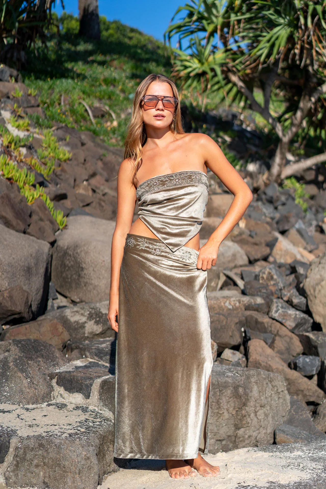 V Top - Khaki - Image 5